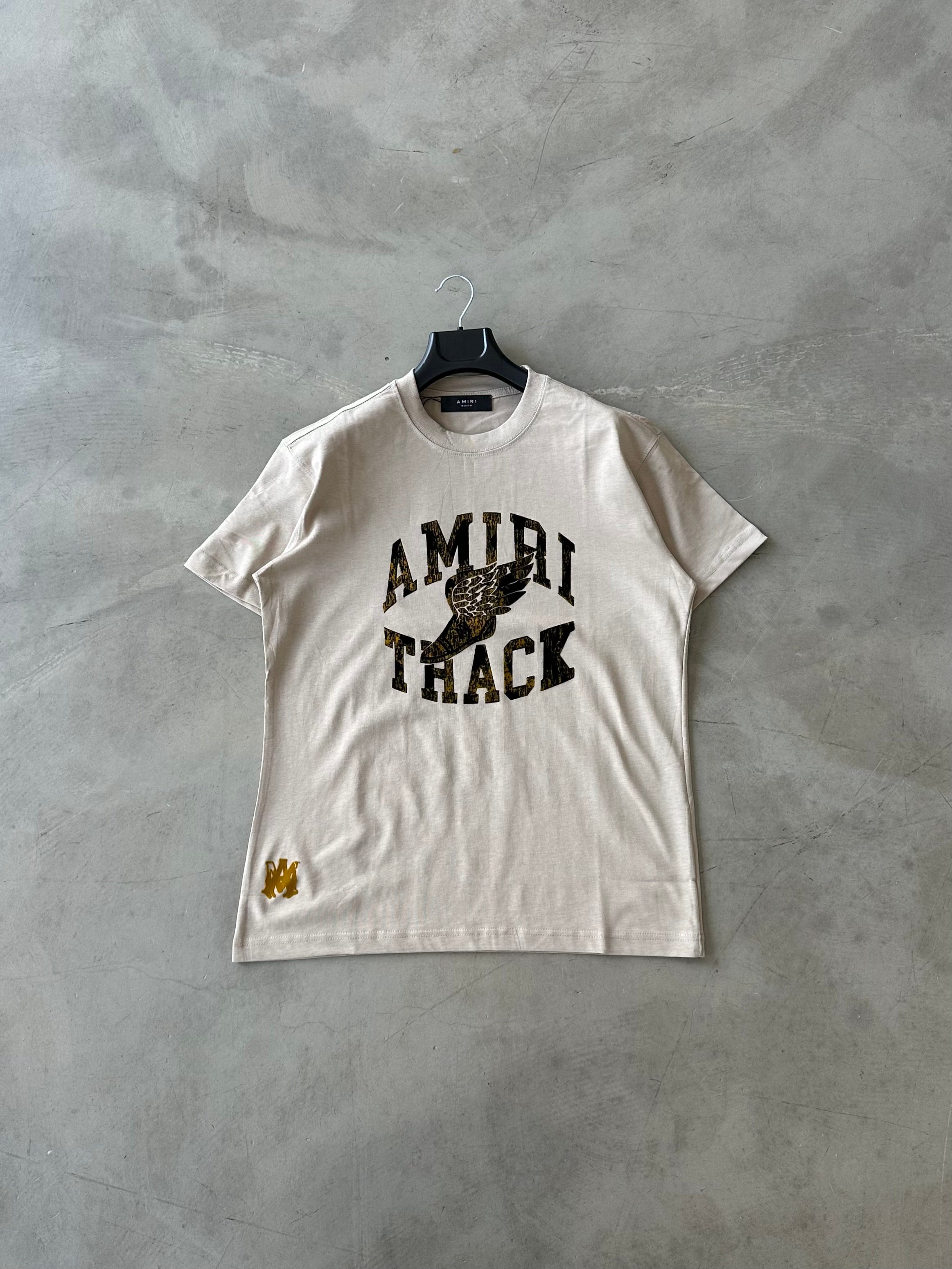 AMR Orta Baskılı Premium Tee - Bej
