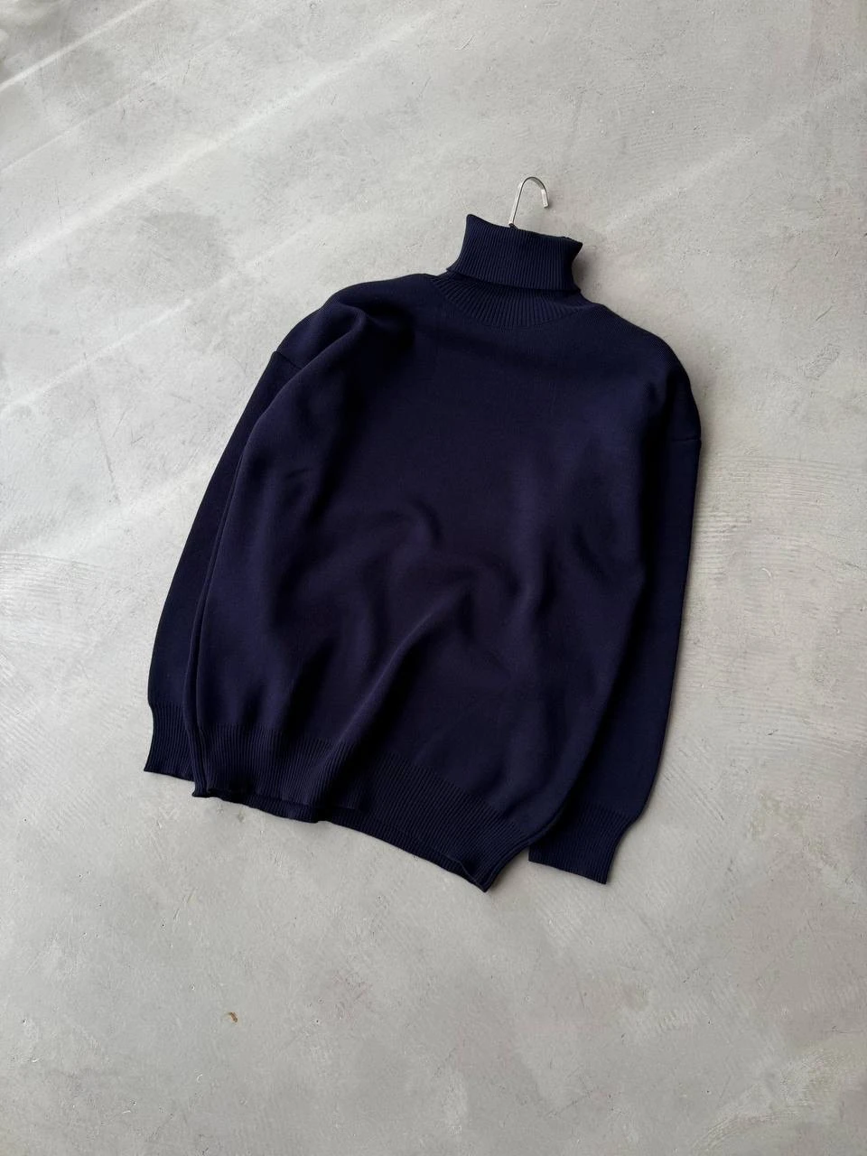 Balıkçı Yaka Basic Yün Triko - Lacivert