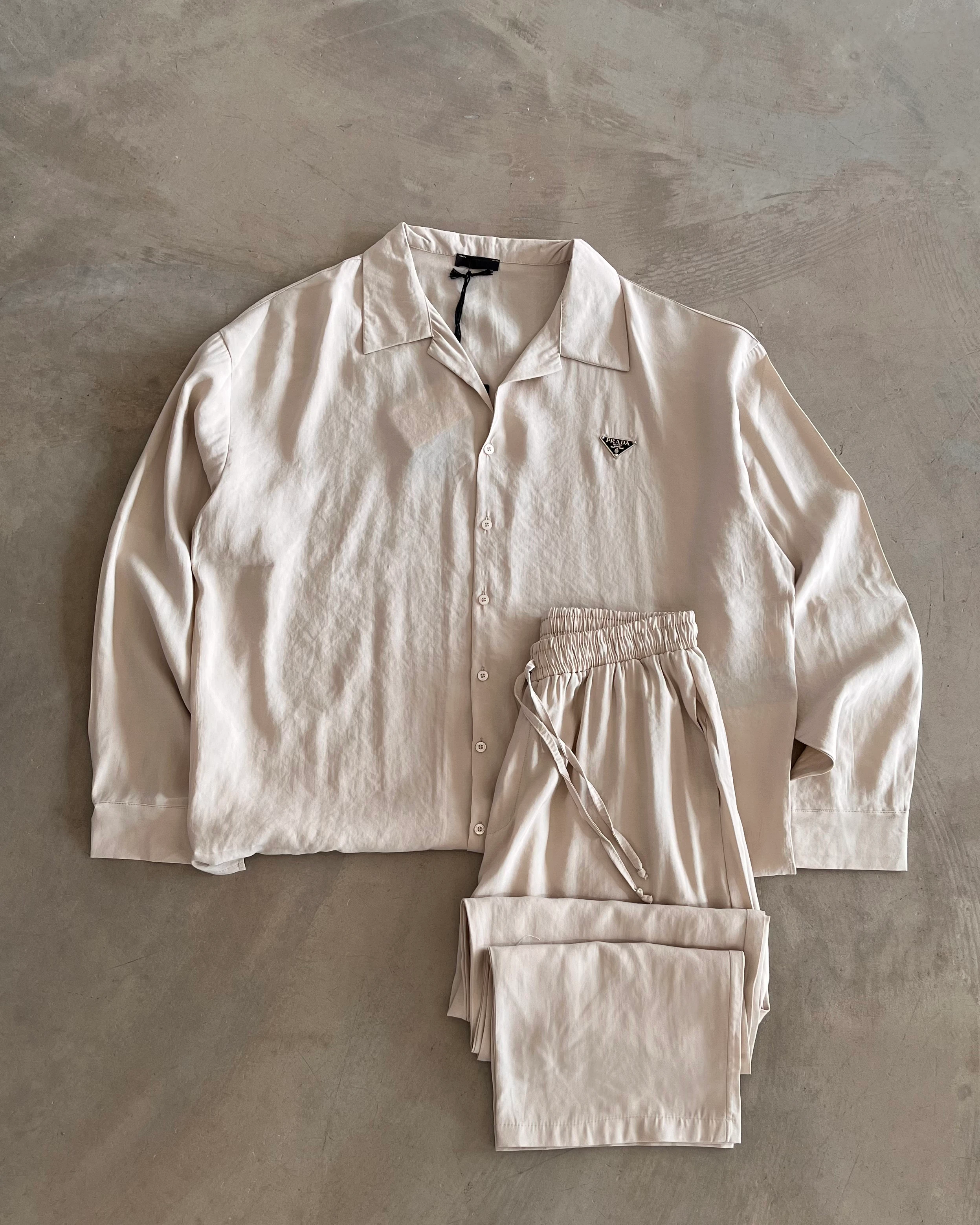 Logo Detaylı Uzun Kollu Gömlek Takımı