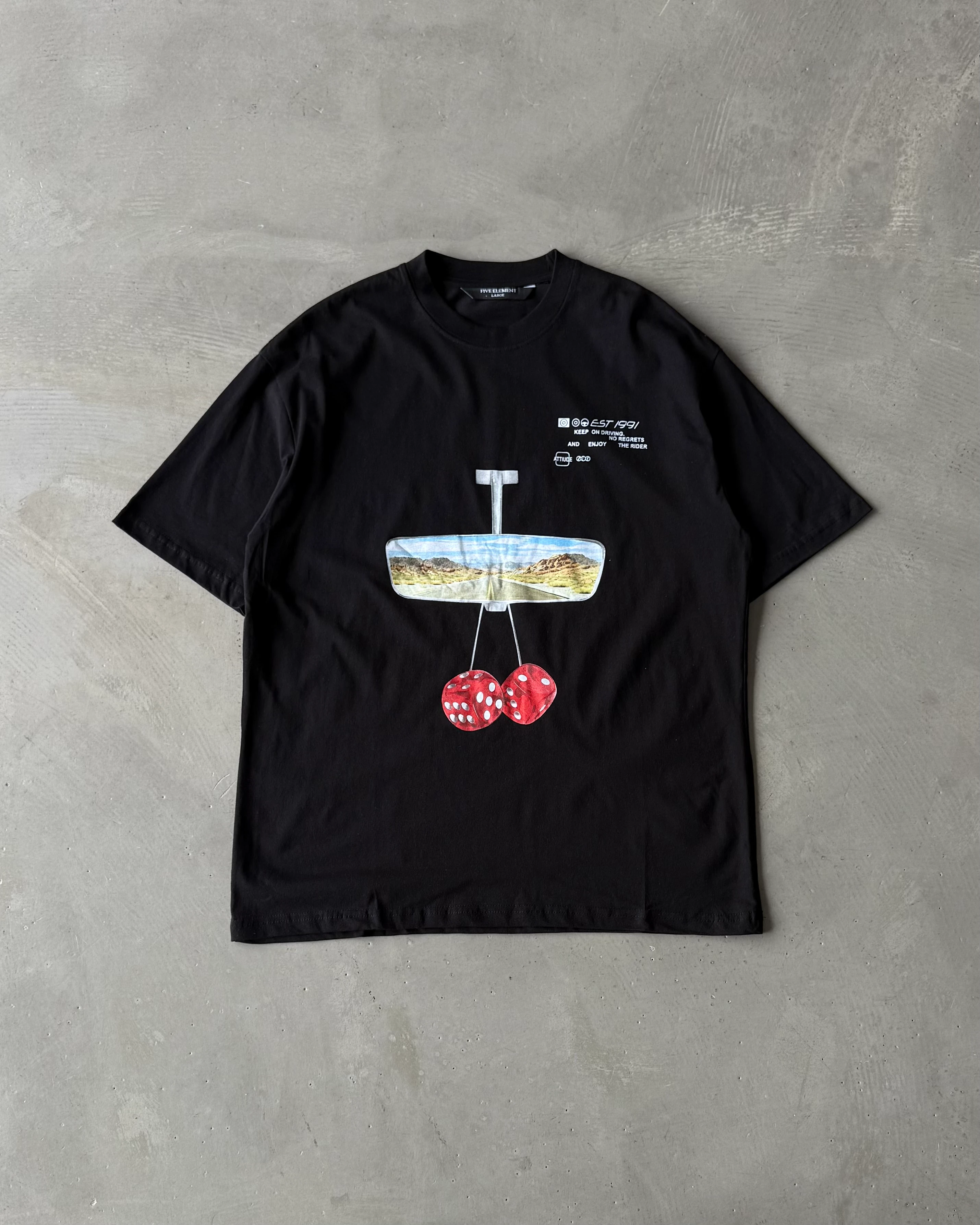 Arka Baskılı Kısa Kollu T-Shirt