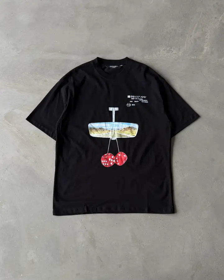 Arka Baskılı Kısa Kollu T-Shirt