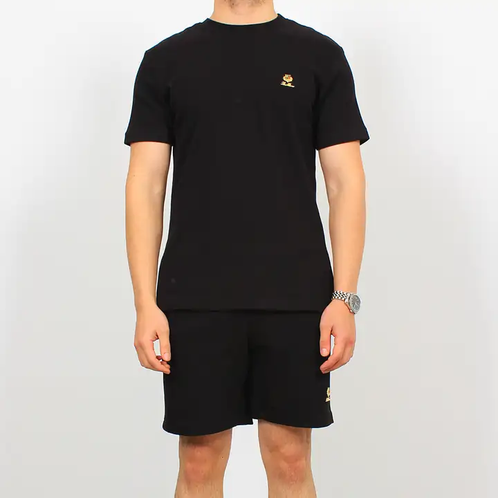 Sol Göğüs Baskılı Şort Takımı