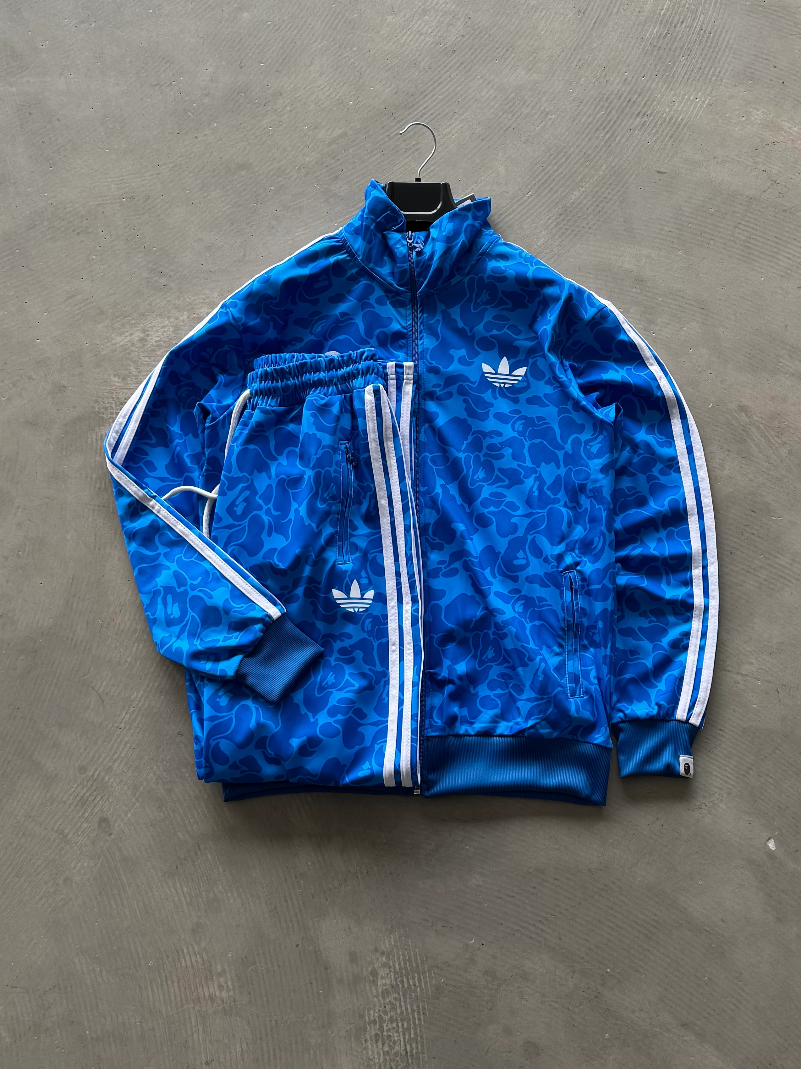 ADS Desenli Eşofman Takımı - Mavi