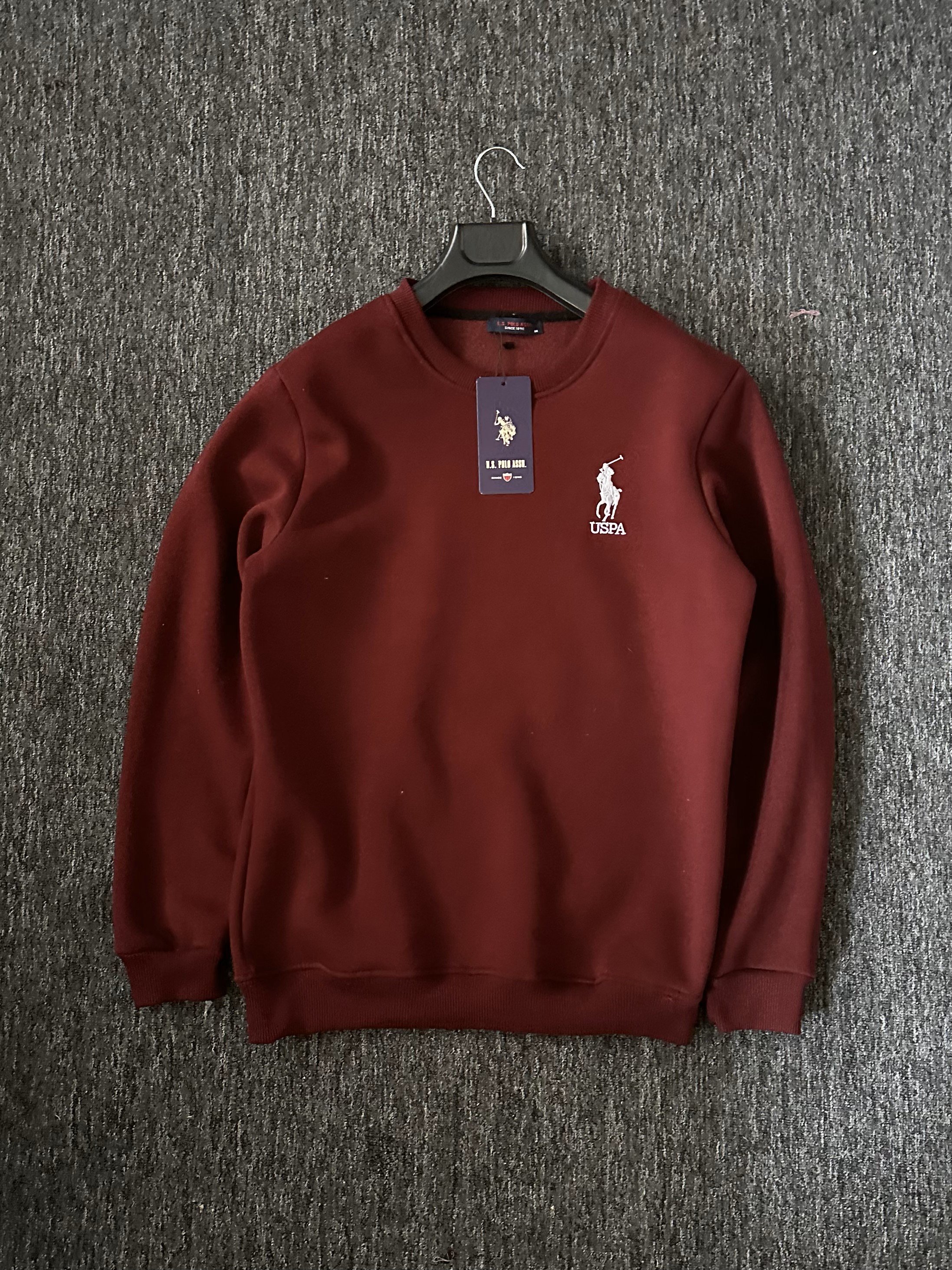 Premium Nakışlı Sweatshirt - Bordo