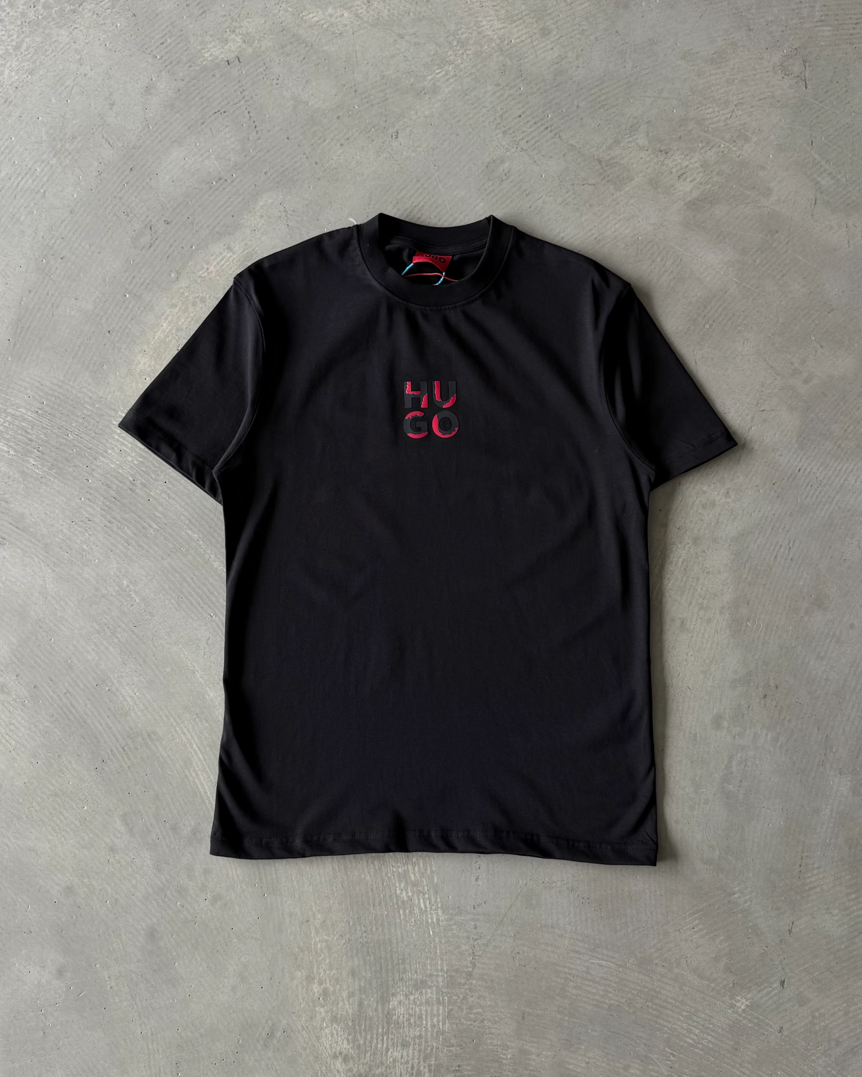 Göğüs Logo Baskılı Basic T-Shirt