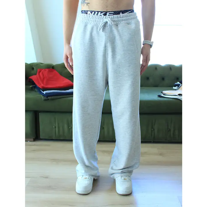  Baggy Fit Basic Eşofman - Karmelanj