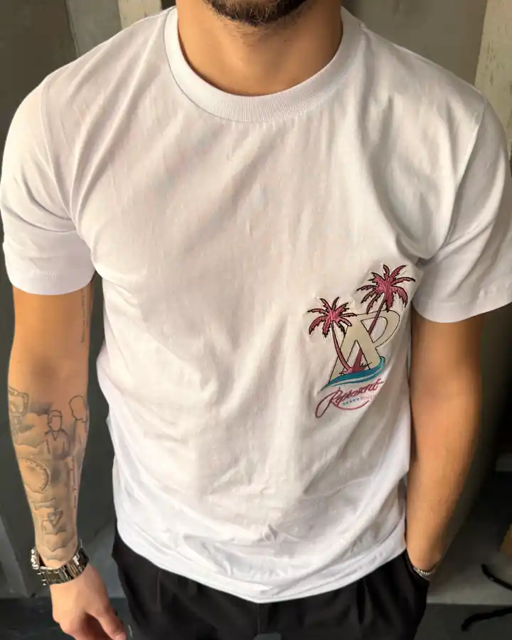 Arka Baskılı 'Represent ' Kısa Kollu T-Shirt