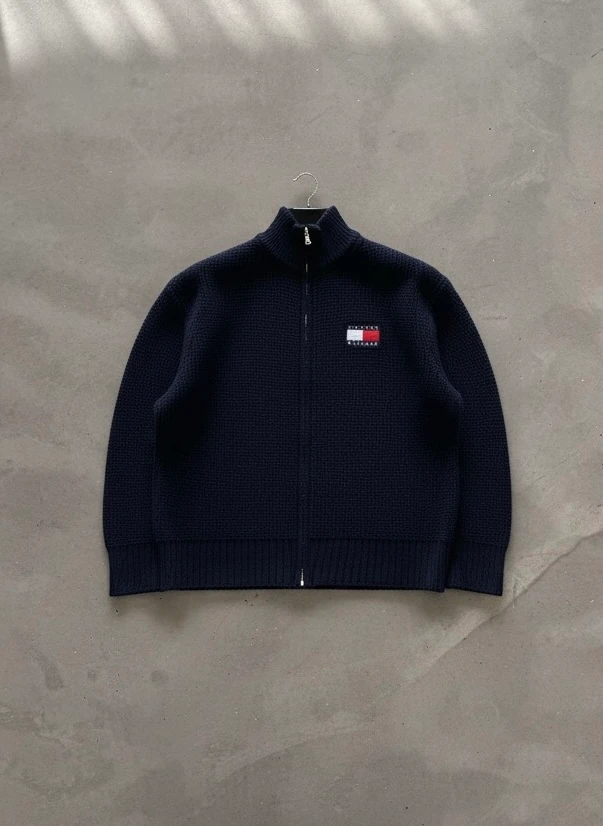 Premium Nakışlı Zipper - Siyah