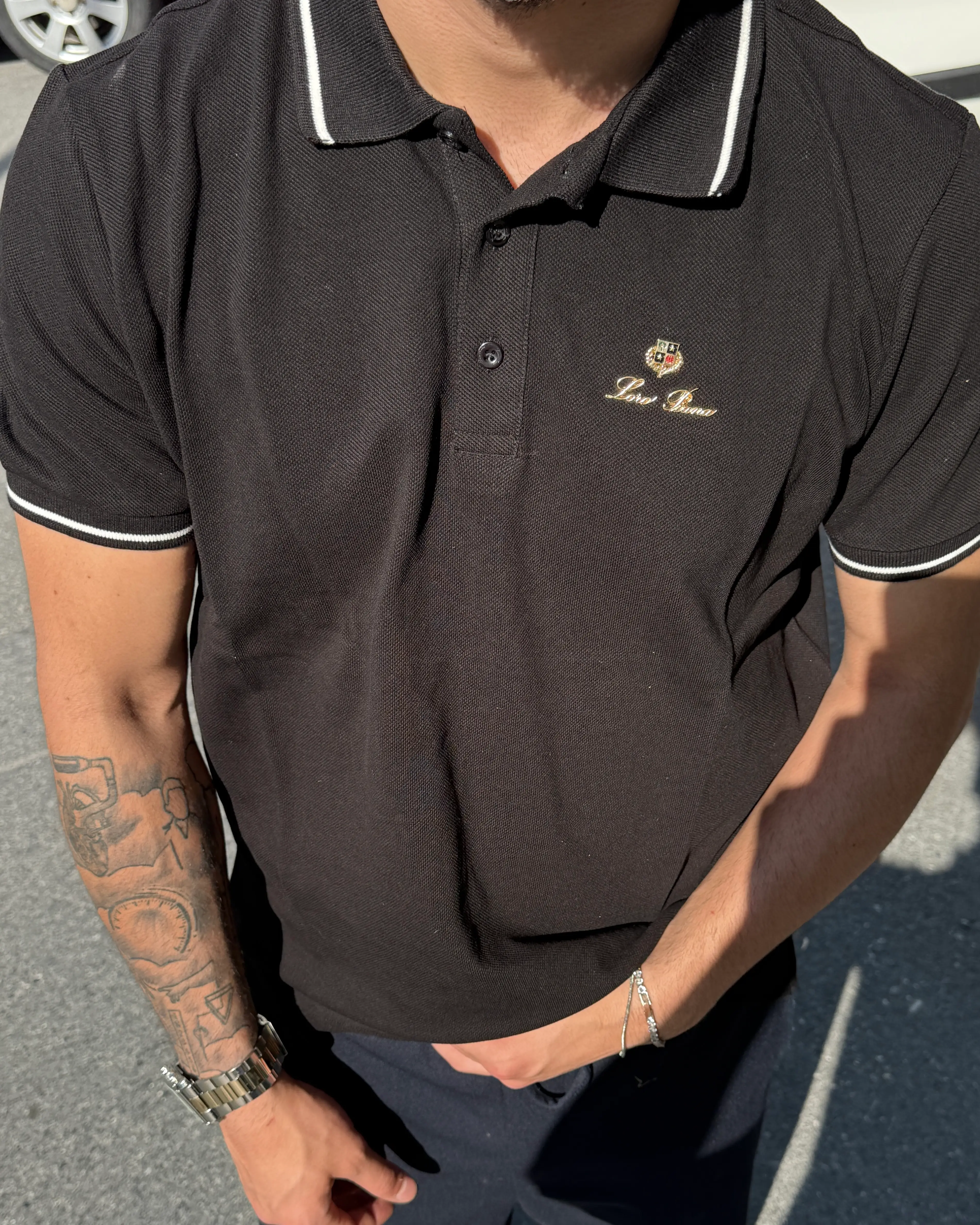 Demir Logo Detaylı Polo Yaka T-Shirt