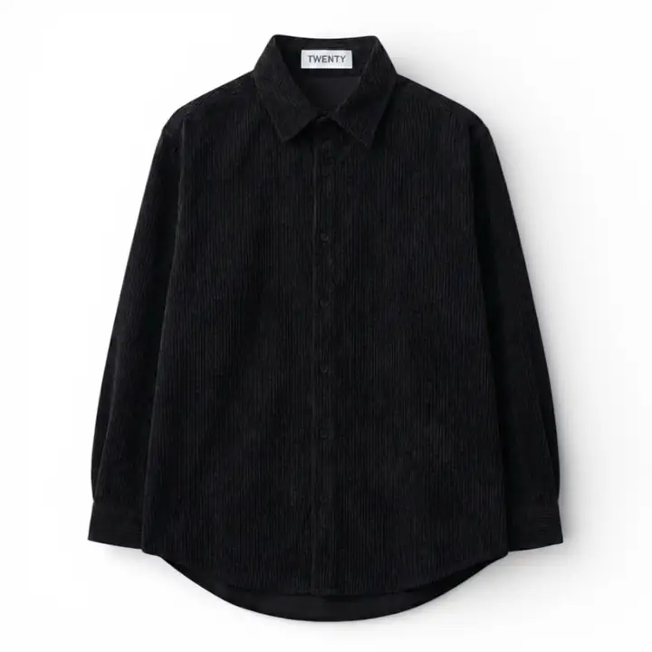 Relax Fit Kadife Gömlek