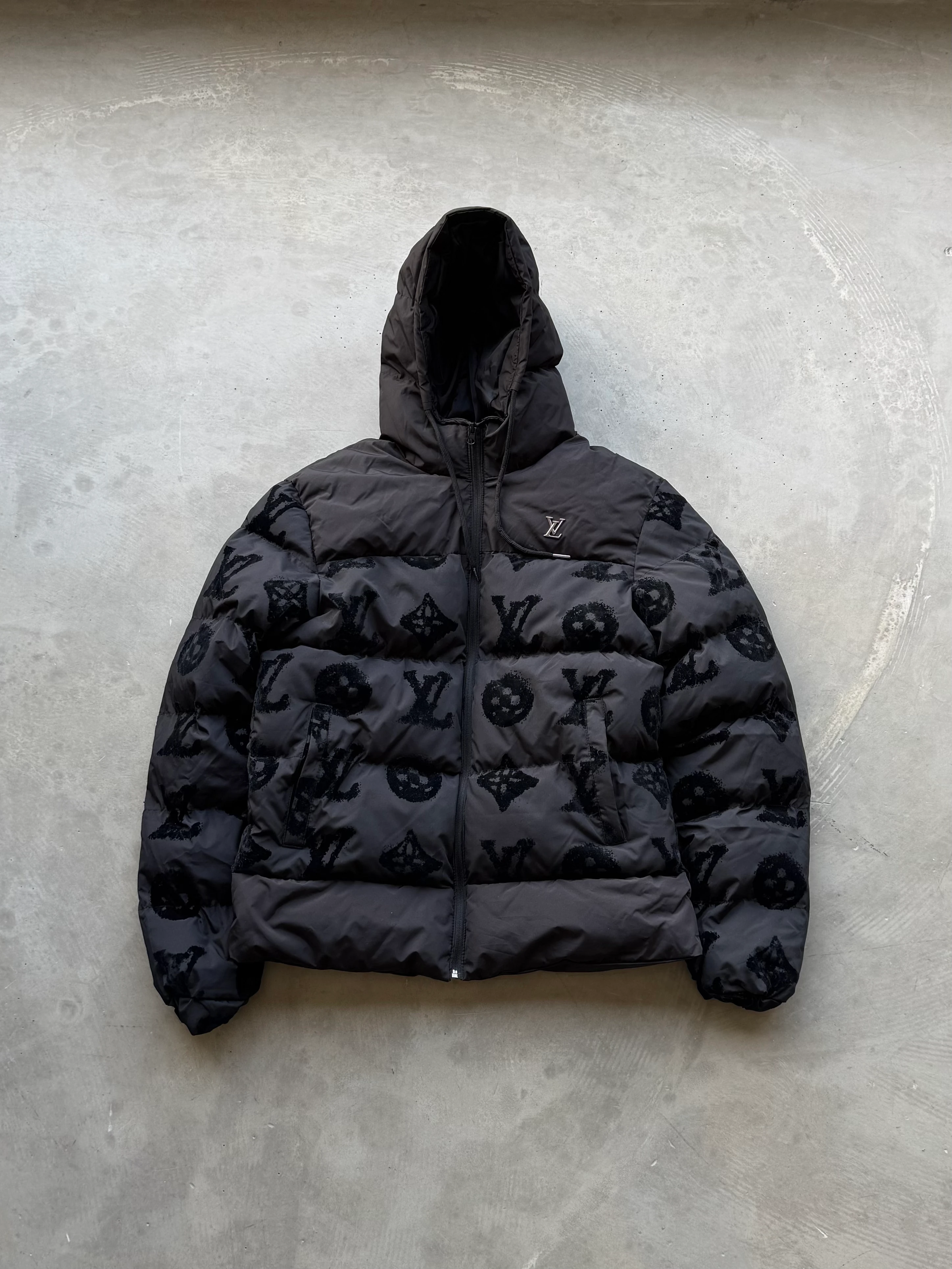 Premium Desenli Printed Mont - Siyah