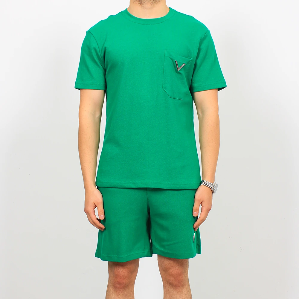 Sol Göğüs Büyük Logo Detaylı Şort Takımı