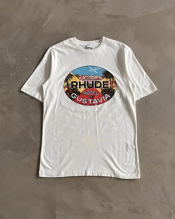 Ön baskılı Kısa Kollu T-Shirt - Beyaz