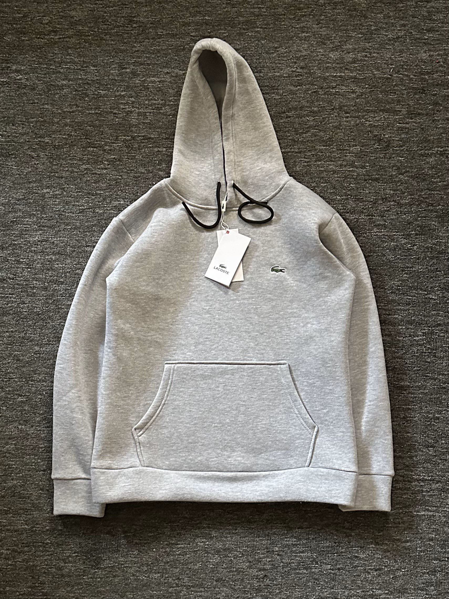 Nakışlı Kapüşonlu Sweatshirt - Açık Gri