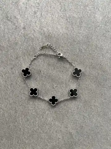 Premium Luxury Van Cleef Charm - Gümüş