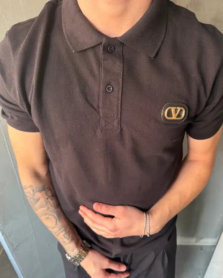Sol Göğüs Etiket Logo Detaylı Polo Yaka T-Shirt