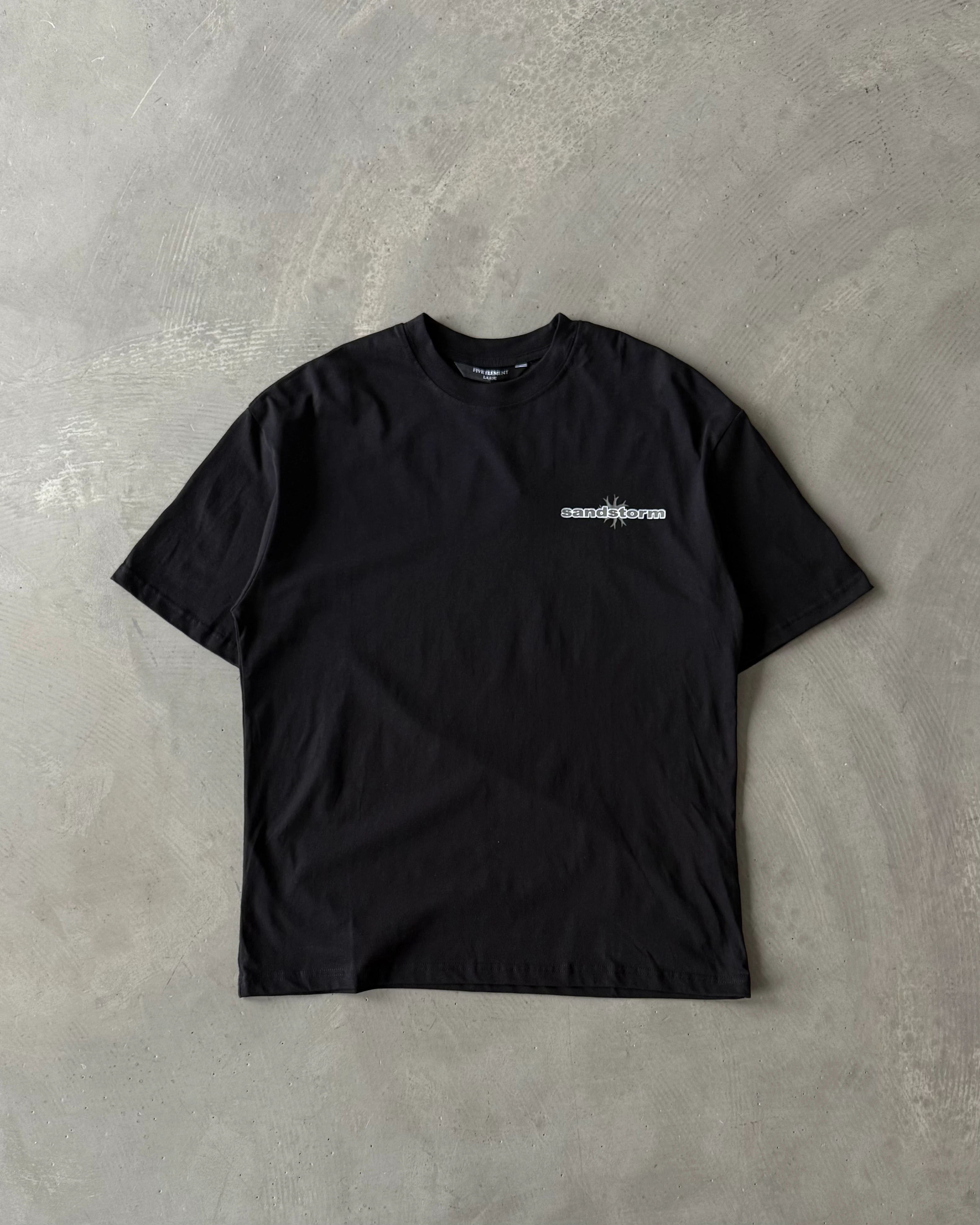 " sandstorm " Arka Baskılı Basic T-Shirt