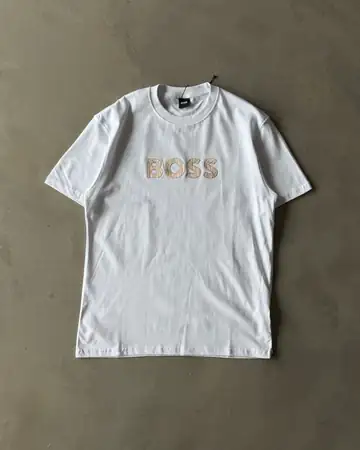 " BOSS " Basic Yaka T-Shirt