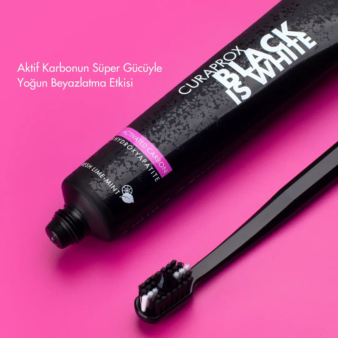 BOTAN BlackLabel ＋クリオネ BlackLabel セット Curaprox Diş Macunu |Black is White Beyazlatıcı Diş Macunu