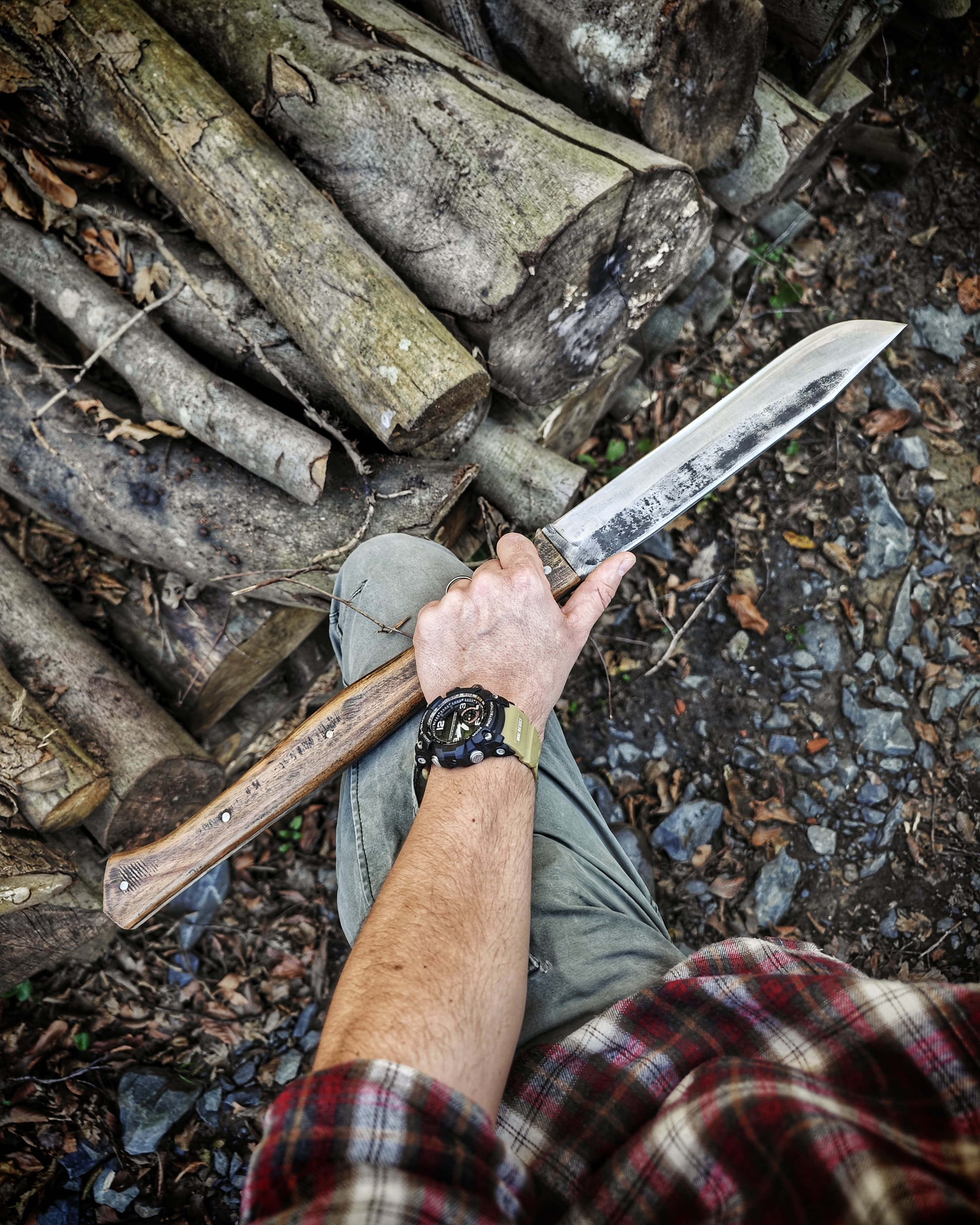  Fearless; Three-Function Hunter's Knife: Machete, Spear, and Defense Tool