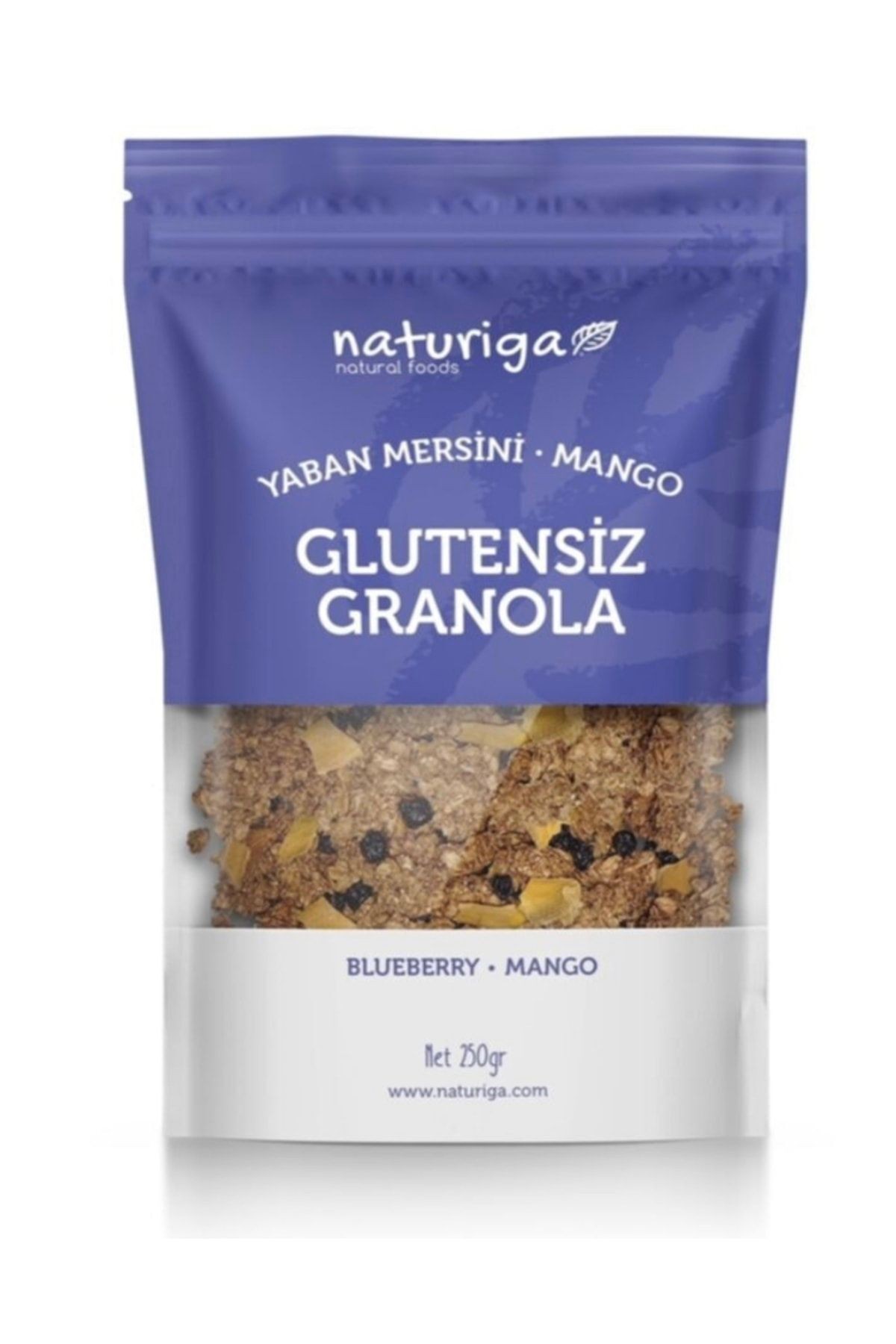 Naturiga Glutensiz Granola (yabanmersini -zerdeçal Altın Çilek) (250 gr X 2 Adet)
