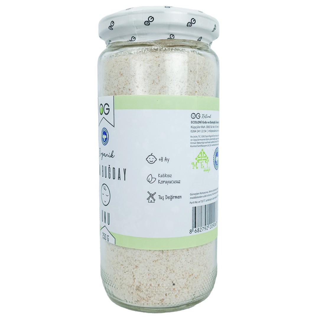 Og Organik Tam Buğday Unu 250 Gr