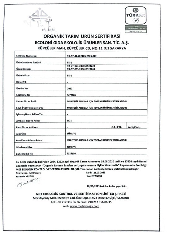 Og Organik Tam Buğday Unu 250 Gr