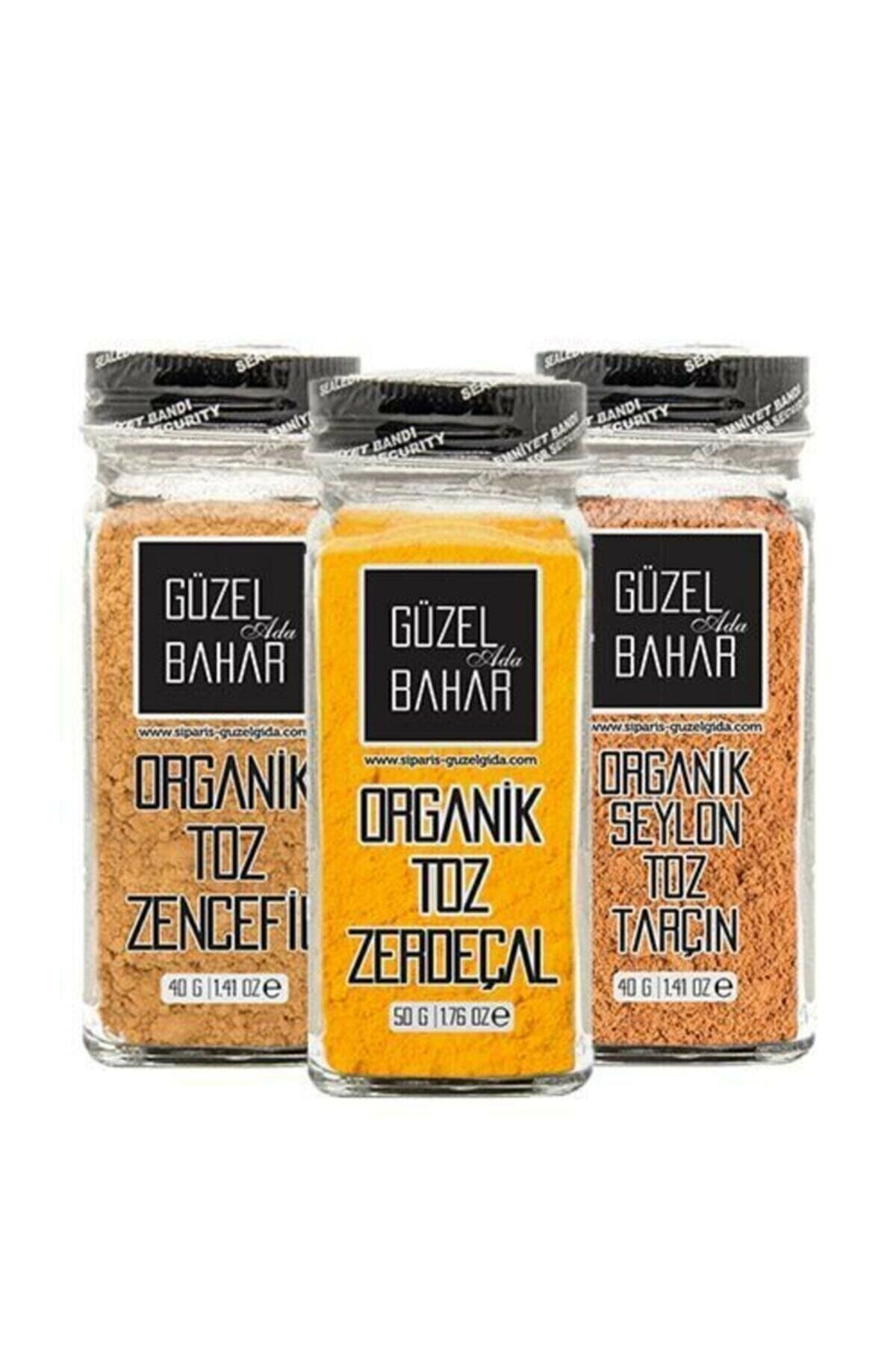 Güzel Gıda Zencefil Zerdeçal Toz Tarçın Seti
