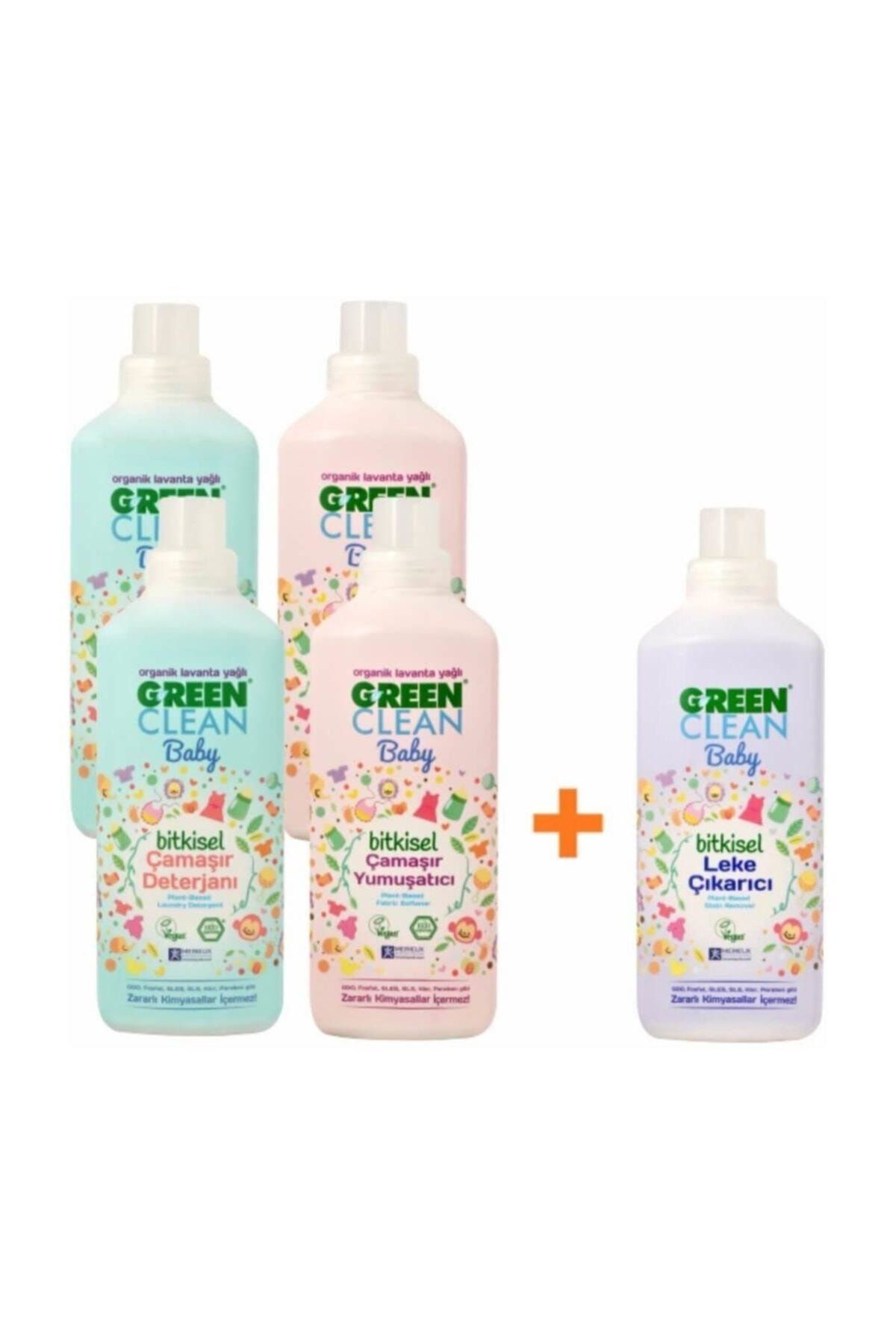 U Green Clean Baby Bitkisel Çamaşır Deterjanı Ve Yumuşatıcı 4'lü Paket