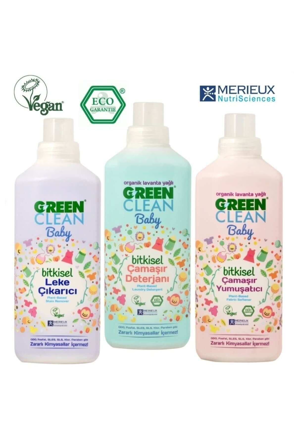 U Green Clean Baby Bitkisel Çamaşır Yıkama Seti 3'lü