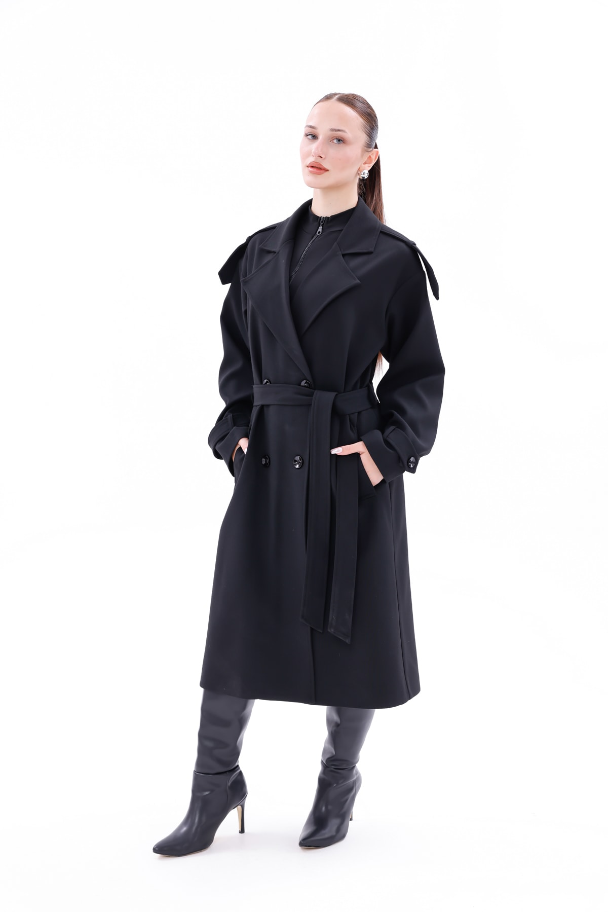  Kadın Trençkot Model Kaban
