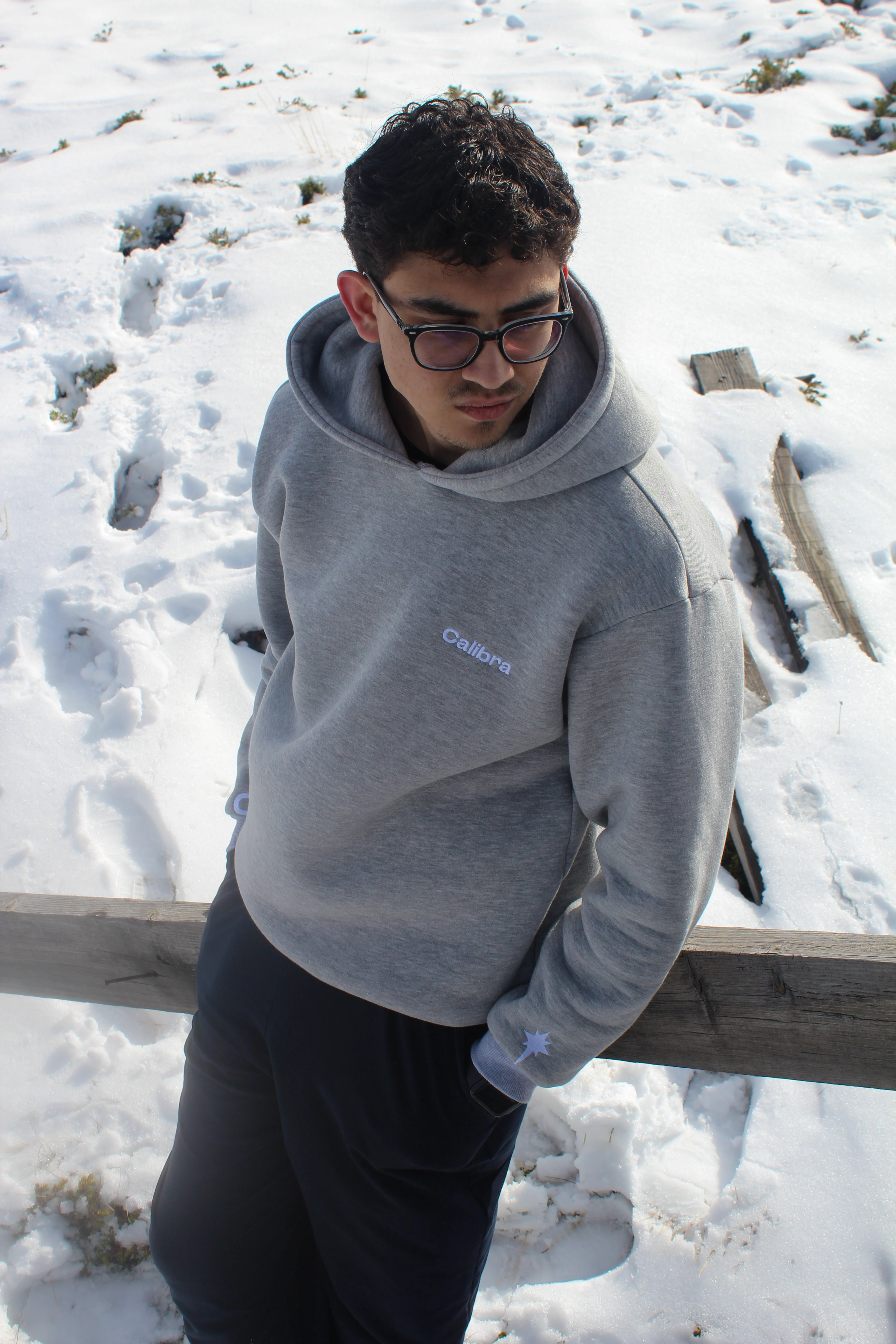 NS Hoodie  - Gri Melanj