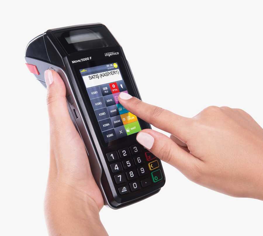 Ingenico Move 5000F Profesyonel Paket (Taşıma Çantası + 10 POS Rulosu)