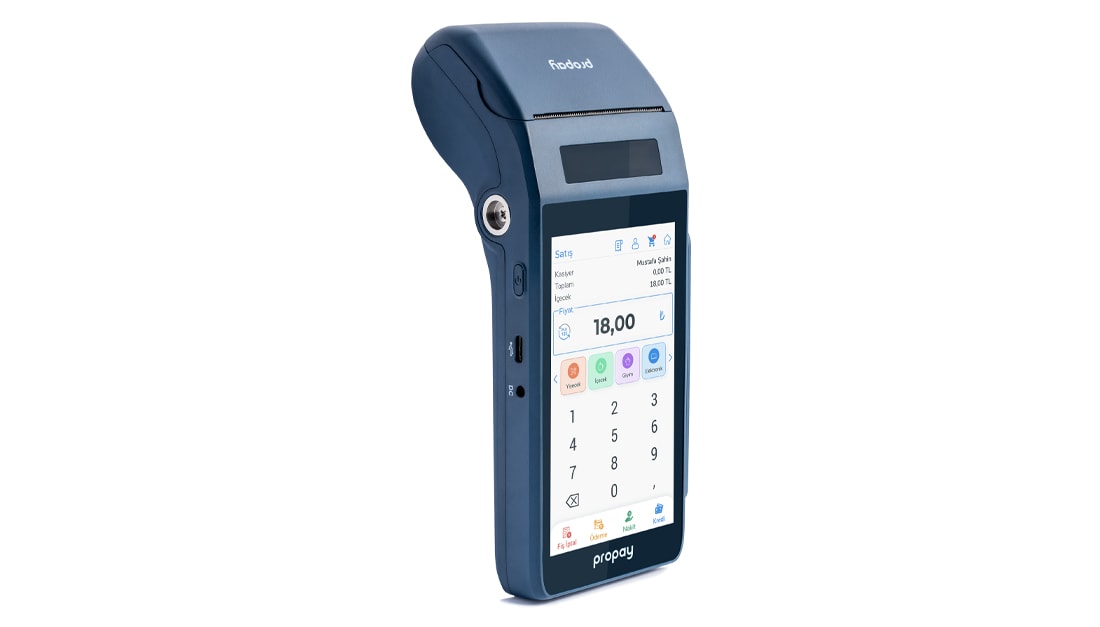 Propay P1000 ECR Android Yazarkasa POS | Android 13, 4G, 5” Dokunmatik Ekran
