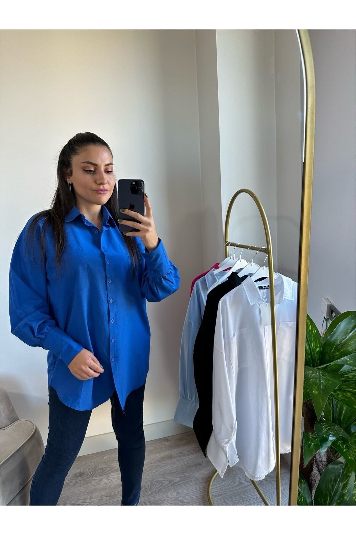 Oversize Poplin Gömlek