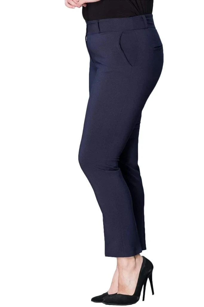 Boru Paça Büyük Beden Kumaş Pantolon