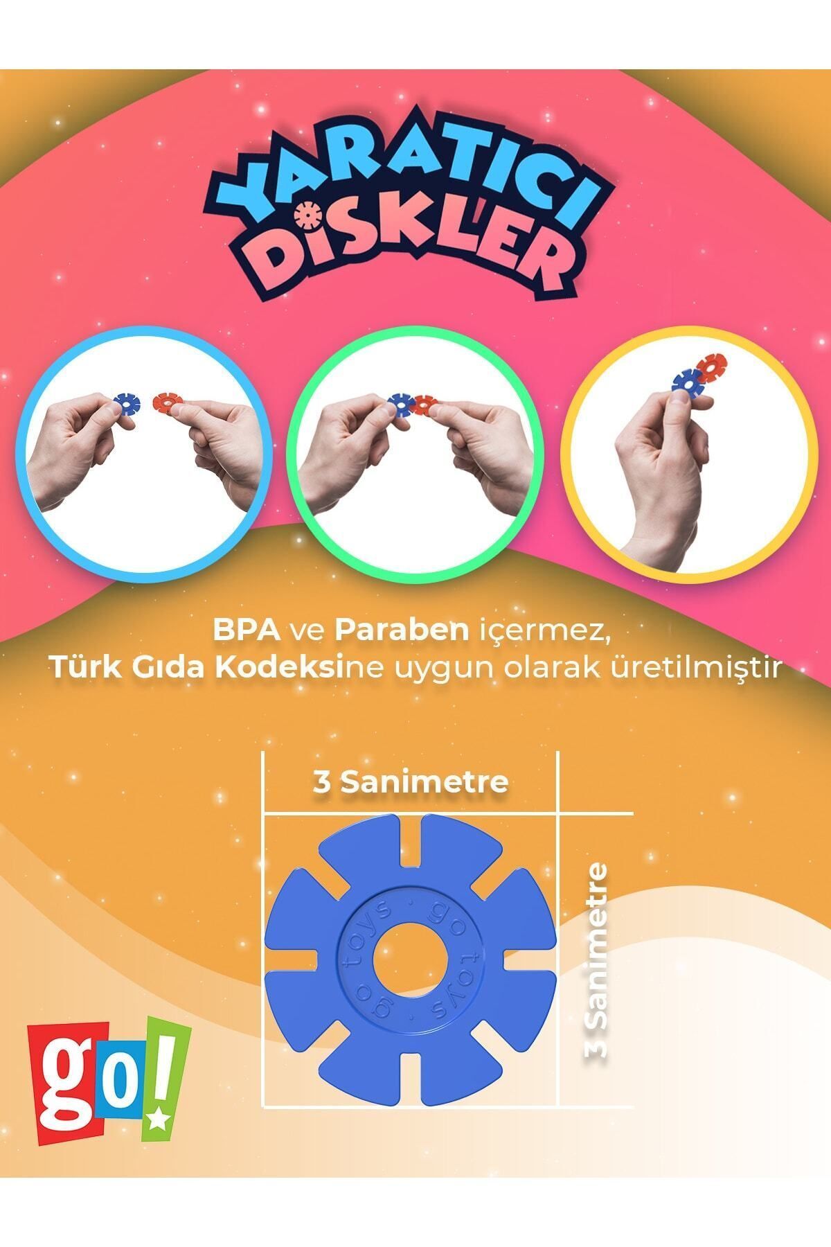 NewsSale Diskler 500 Adet Stem Eğitimi Uyumlu Kilitli Diskler Eğitici Oyuncak byrblsm 1022830