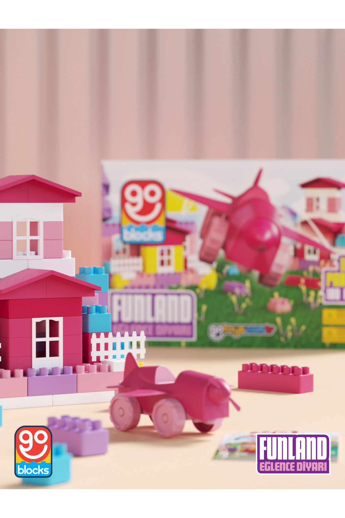 Go Blocks Funland 100 Parça Yapı Blok Seti Yapı Oyuncakları Mega Blok Shopist