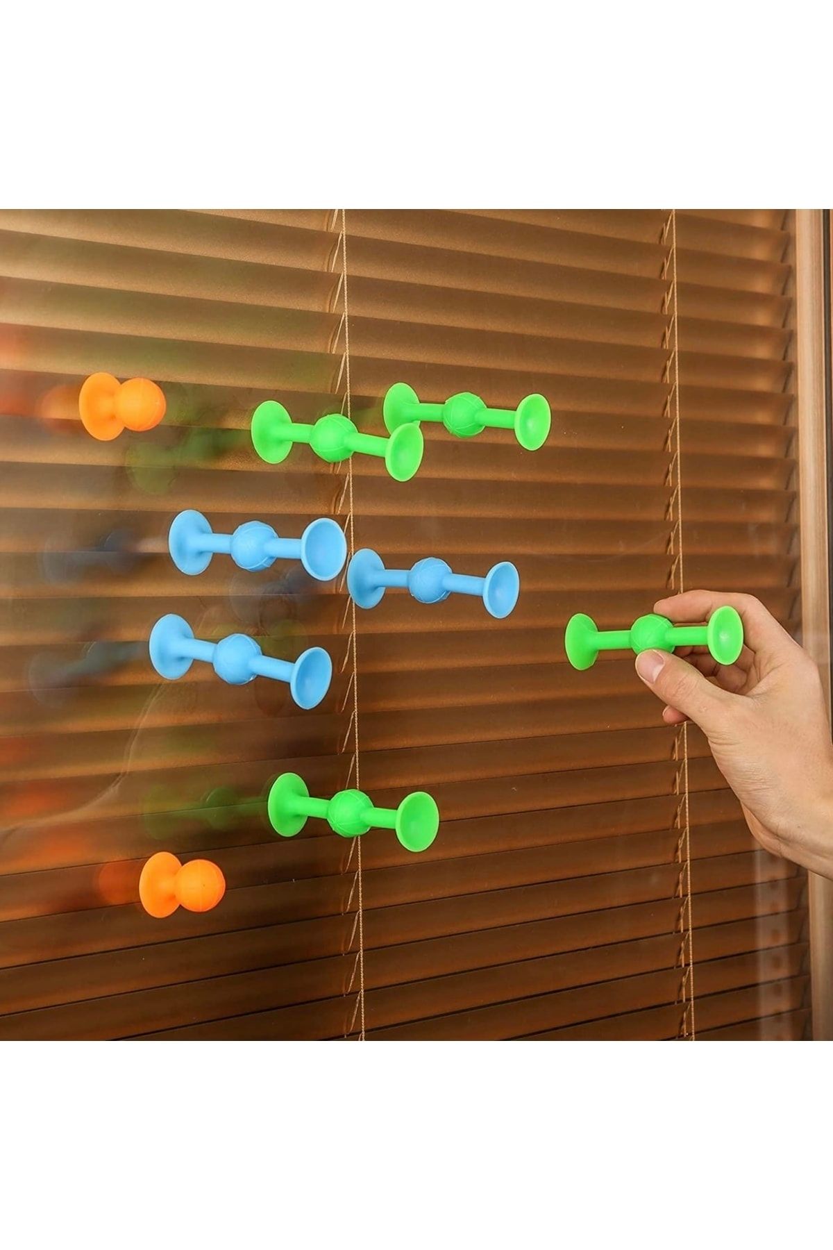 Vakum Molekül 25 Parça Yapı Taşları Fidget Duyusal Eğitici Oyuncak Squigz Lego