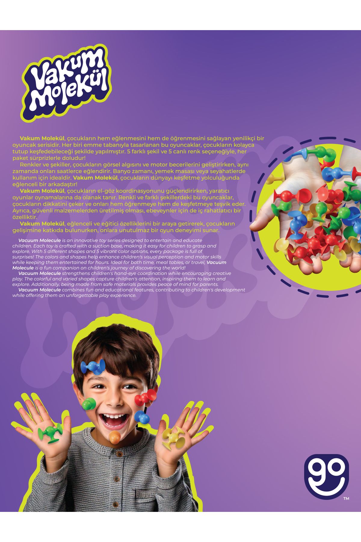 Vakum Molekül 25 Parça Yapı Taşları Fidget Duyusal Eğitici Oyuncak Squigz Lego
