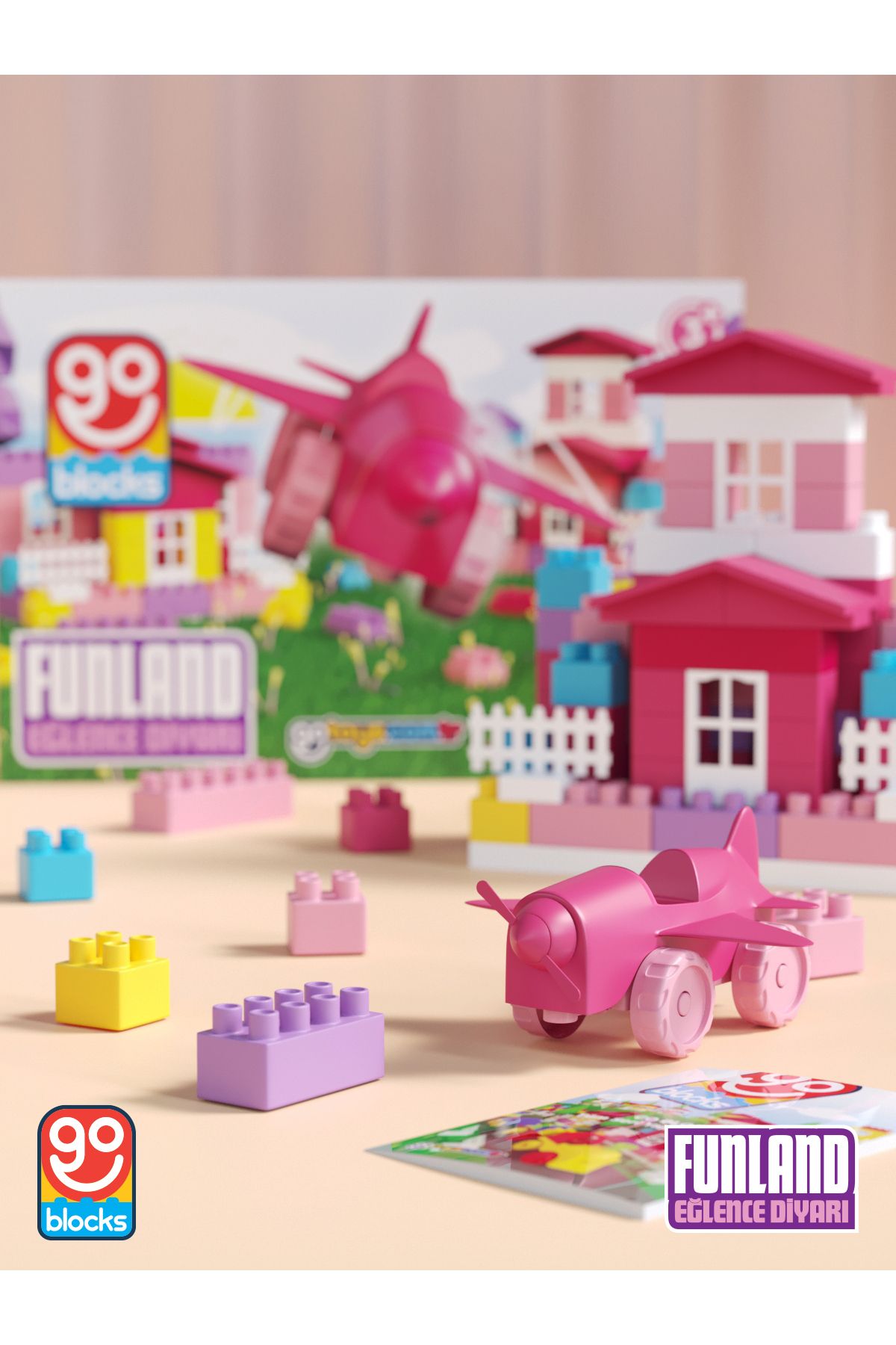 Go Blocks Funland 100 Parça Yapı Blok Seti Yapı Oyuncakları Mega Blok Shopist