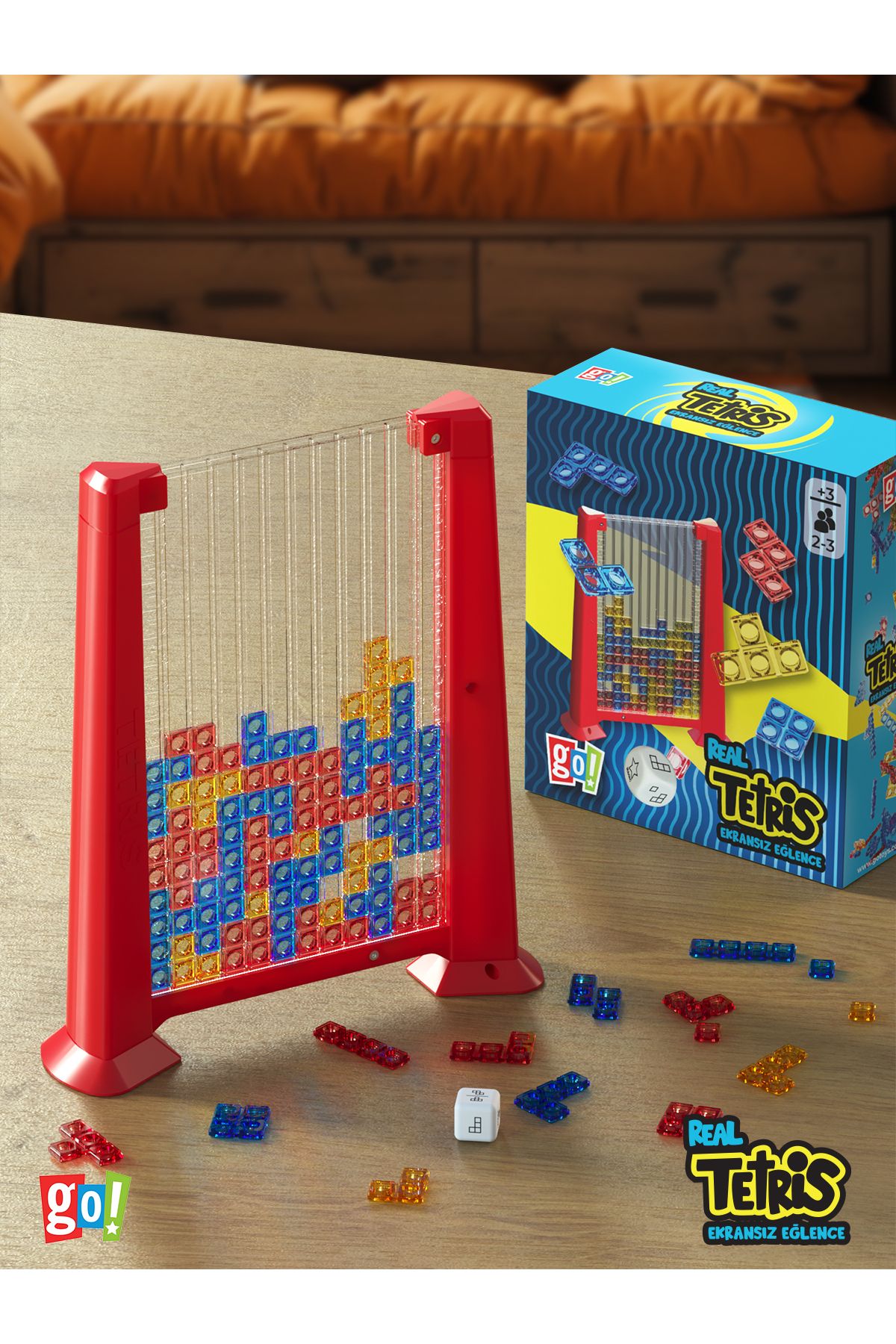 Real Tetris Ekransız Aktivite Oyuncağı Kutu Oyunları