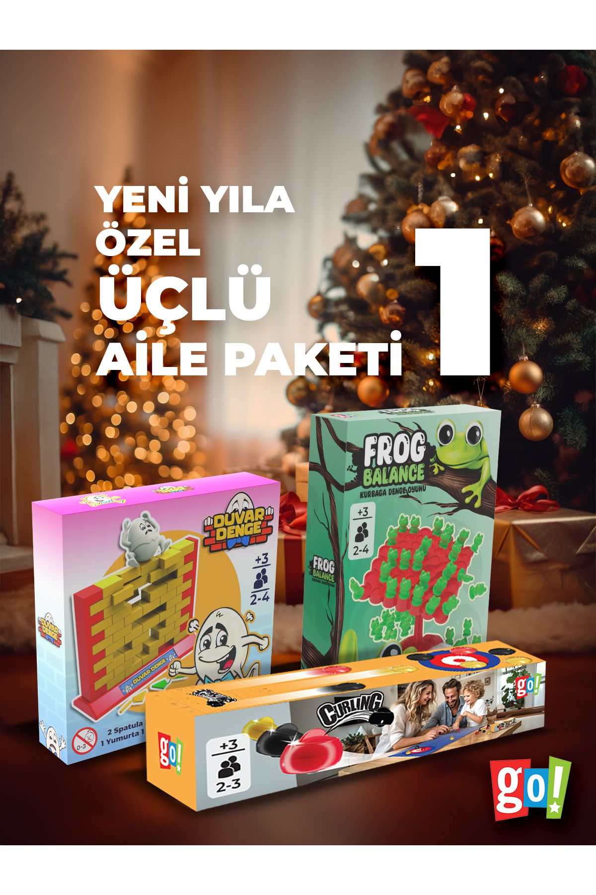 3'lü Aile Kutu Oyunu Seti Large Paket-1