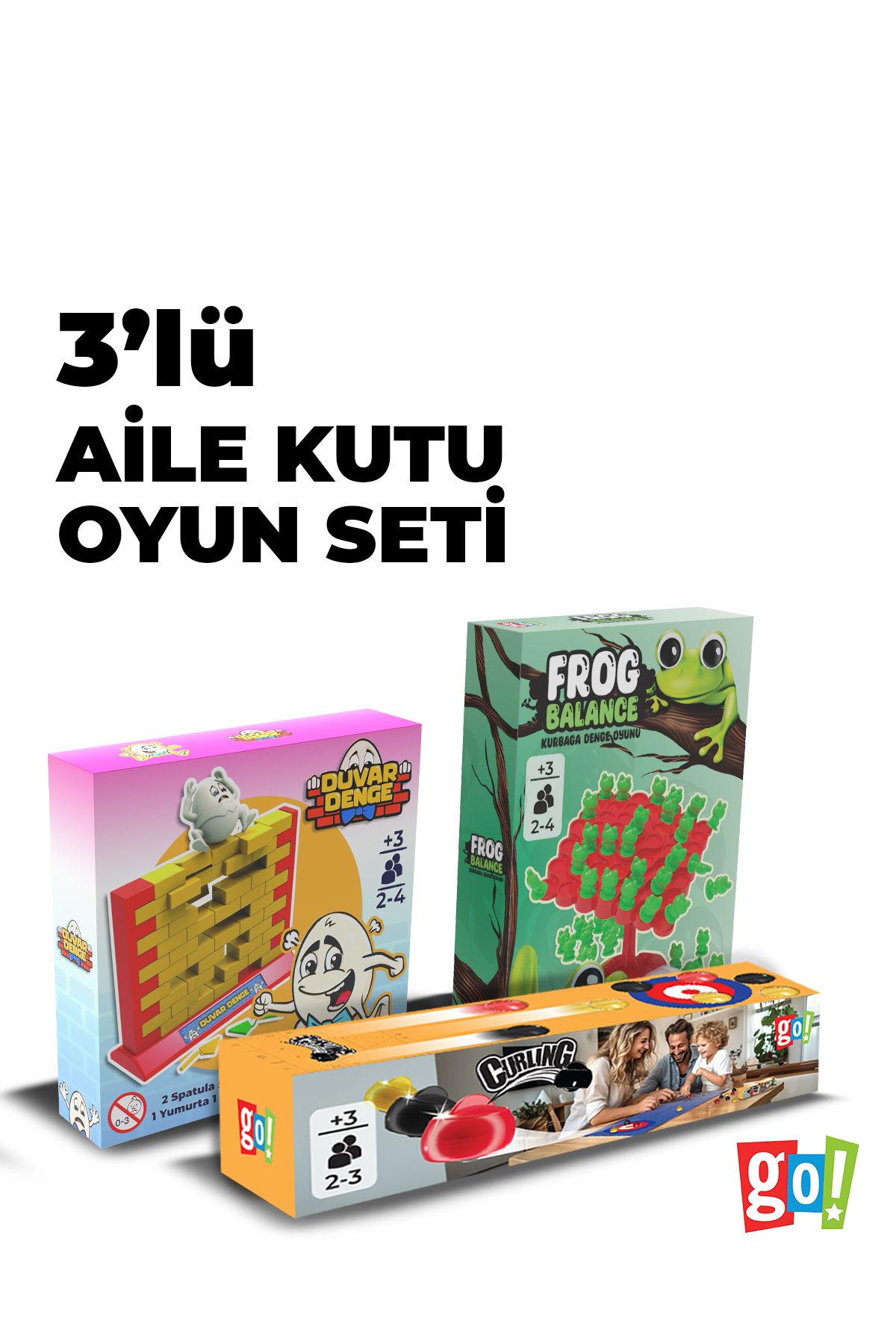 3'lü Aile Kutu Oyunu Seti Large Paket-1