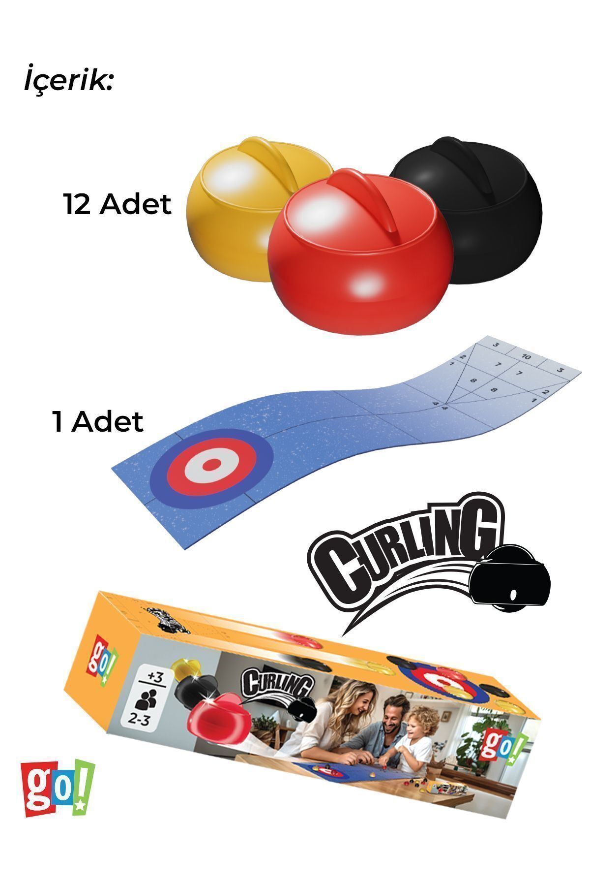 Mini Curling Ekransız Vakit Geçirme Aktivitesi Aile Etkileşimi Kutu Oyunu
