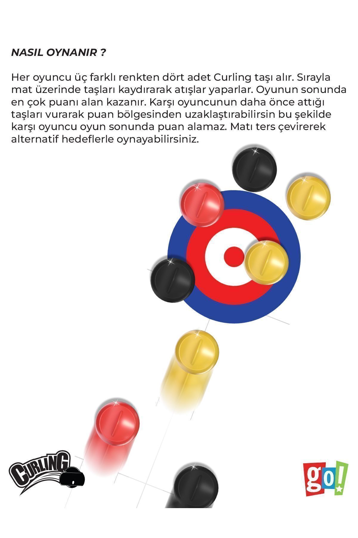 Mini Curling Ekransız Vakit Geçirme Aktivitesi Aile Etkileşimi Kutu Oyunu