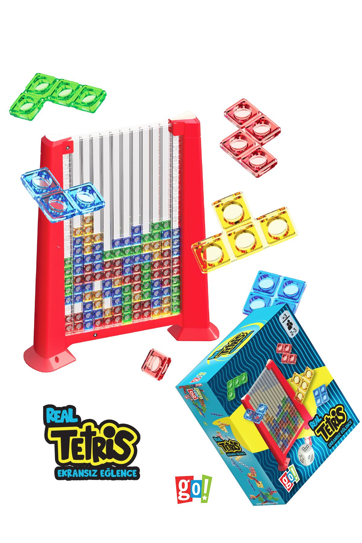 Real Tetris Ekransız Aktivite Oyuncağı Kutu Oyunları