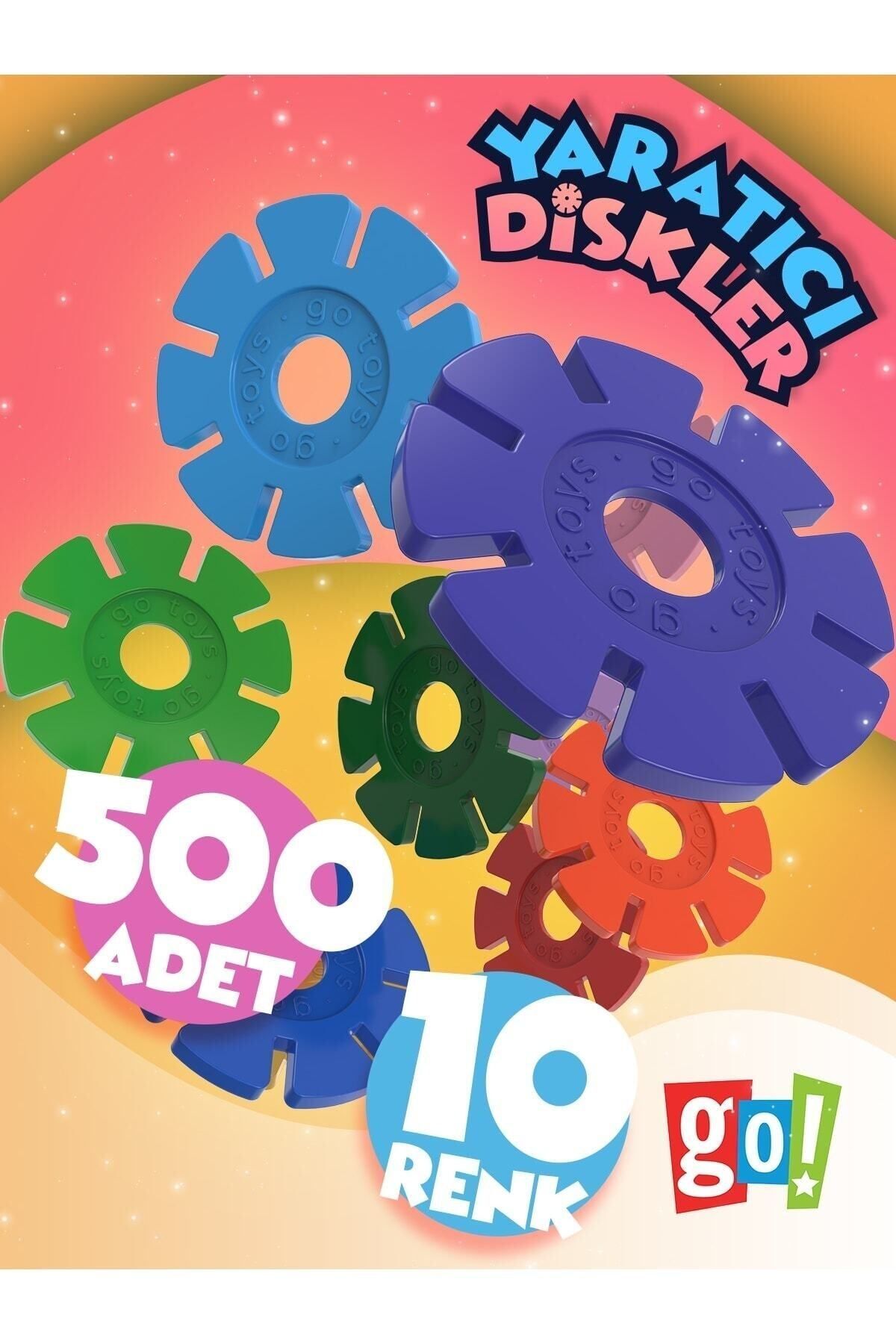 NewsSale Diskler 500 Adet Stem Eğitimi Uyumlu Kilitli Diskler Eğitici Oyuncak byrblsm 1022830