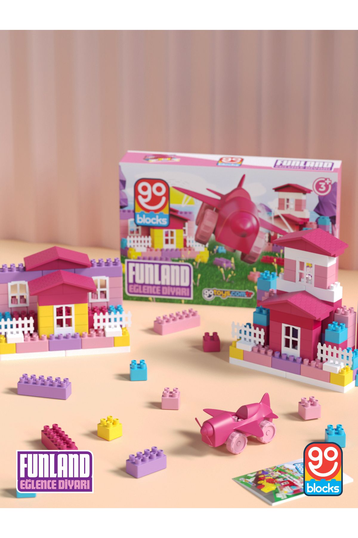 Go Blocks Funland 100 Parça Yapı Blok Seti Yapı Oyuncakları Mega Blok Shopist
