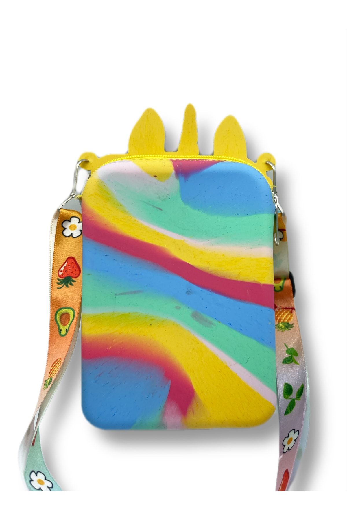 Unicorn Pop It Orta Boy Çanta 19-12cm Popit Push Bubble Eğitici Oyuncak Çocuk Çantası